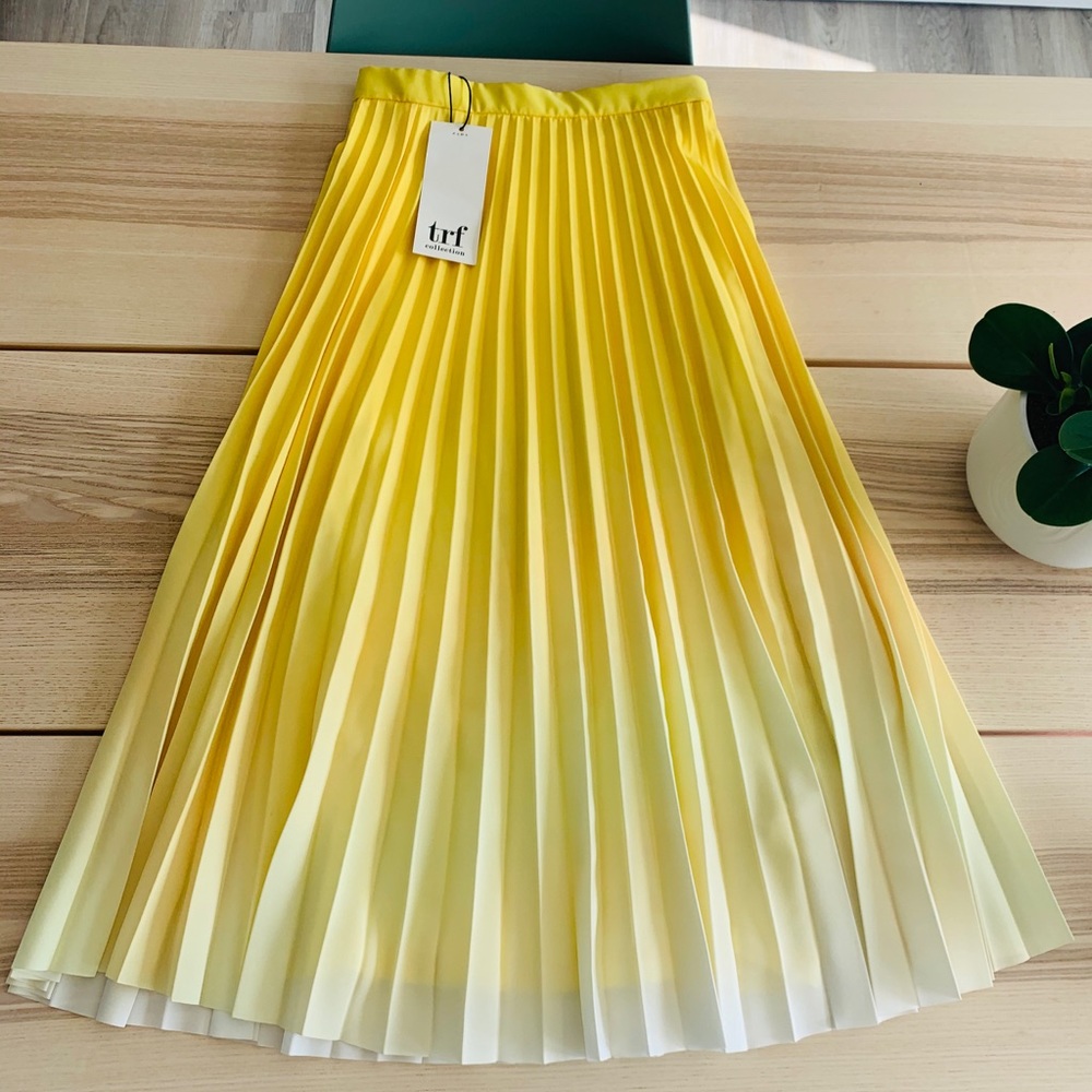 ZARA Yellow Ombré Skirt